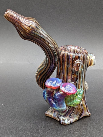 Mushroom Tree Standing Bubbler - By Homie G Glass