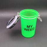 "My Weed" Slime Green Airtight Glass Stash Jar