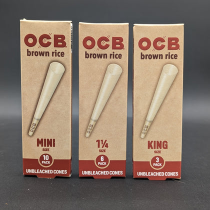 OCB Brown Rice Cones-Avernic Smoke Shop