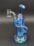 On Point Glass - Mini Rig Series - 5" Chronograph Matrix Recycler