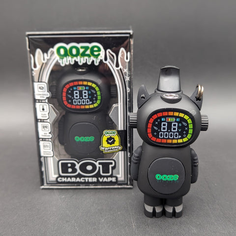 Ooze Bot Variable Voltage 510 Vape Battery | Black | 650mAh-Avernic Smoke Shop