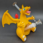 Orange Fire Dragon Silicone Bubbler