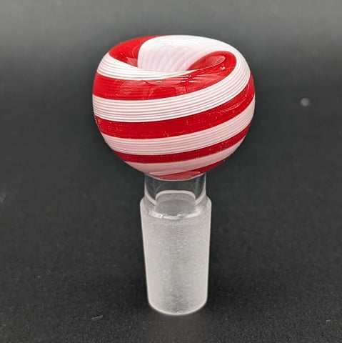 Peppermint Swirl Bowl Slide 14mm-Avernic Smoke Shop