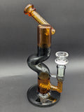 Phoenix 10" Bi-Color Kinked Bent Neck Tube-Avernic Smoke Shop