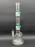 Phoenix 16" Stackable Dual Perc Recycler Bong-Avernic Smoke Shop