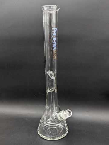 Phoenix 16.5" Clear Indented Beaker Bong-Avernic Smoke Shop
