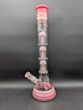 Phoenix 18" Striped Beaker w/ Triple Tree Perc