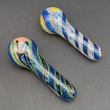 Phoenix 4" Dichro Twist Roped Hand Pipe-Avernic Smoke Shop