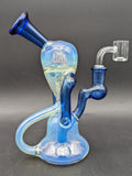 Phoenix Fumed 7" Marble Recycler Dab Rig-Avernic Smoke Shop
