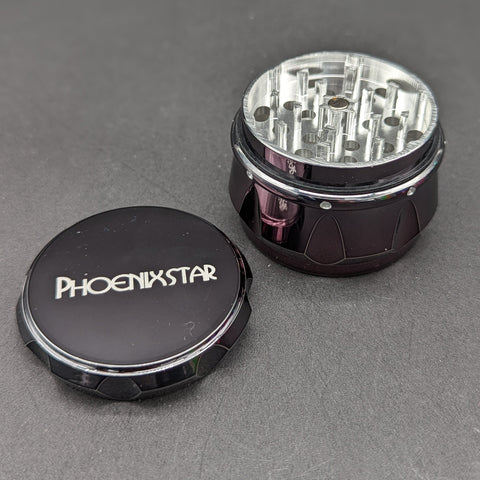 Phoenix Mini 50mm Chrome Herb Grinder