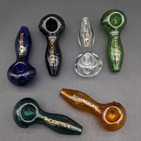 Phoenix Solid Color Hand Pipes 4"