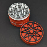 Phoenix Star Wheel Spoke Aluminum Herb Grinders 63mm