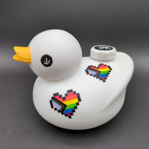 Piecemaker Kwack Silicone Pride Duck Water Pipe - 4.75"