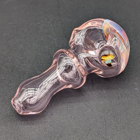 Pink Mushroom Spoon Pipe - Reading Glass Militia
