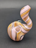 Pink Swirl Sherlock Pipe - Reading Glass Militia