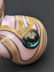 Pink Swirl Sherlock Pipe - Reading Glass Militia