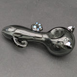 Pretty Cat Glass Spoon Pipe | 4"