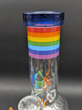 Pulsar Acid Rainbows Bubble Base Glass Water Pipe | 12.75"-Avernic Smoke Shop