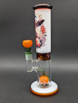 Pulsar Anime Halloween Straight Tube Glass Water Pipe | 9.75"