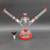 Pulsar Date Night: Part 2 Dual Neck Glass Water Pipe | 8.5"