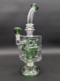 Pulsar Double Swiss Perc Blocks Glass Water Pipe | 12.5"-Avernic Smoke Shop