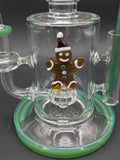 Pulsar Holidaze Series Glass Dab Rig Set | Gingerbread Man | 8.25"