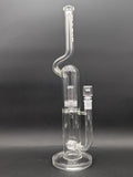 Pulsar Kink Neck Double Chamber Chugger Glass Water Pipe | 17.25"-Avernic Smoke Shop