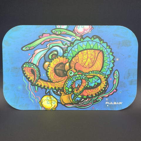 Pulsar Magnetic Tray Lid | Psychedelic Octopus | 11"x7" - Avernic Smoke Shop