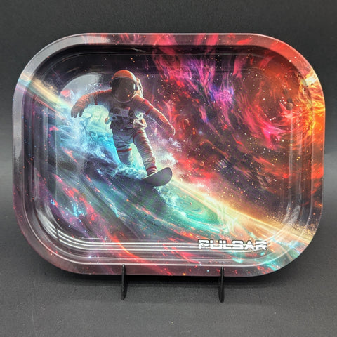 Pulsar Mini Metal Rolling Tray | Astro Surfer | 7"x5.5"