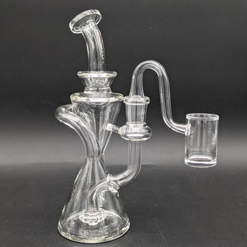 Pulsar Opposed Cones Recycler Dab Rig | 7.5"-Avernic Smoke Shop