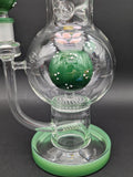 Pulsar Peyote Bloom Bubble Base Glass Water Pipe | 12.25"-Avernic Smoke Shop