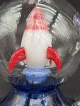 Pulsar Rocketship Glass Water Pipe | 12"