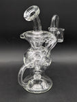 Pulsar Super Ball Style 3-Arm Recycler Glass Dab Rig | 7.75"