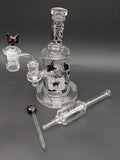 Pulsar Superstitious Kitty Glass Dab Rig Set | 8"
