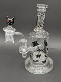 Pulsar Superstitious Kitty Glass Dab Rig Set | 8"