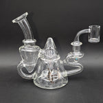 Pulsar Tea Pot Glass Recycler Rig | 7.75"