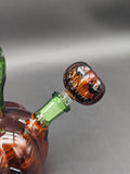 Pulsar Twisty and Wicked Jack-O-Lantern Glass Water Pipe | 11" | 14mm F-Avernic Smoke Shop