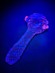 Pulsar UV Candy Stripe Spoon Pipe - 4.5"