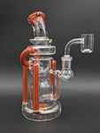 Pulsar Wig Wag Space Station Recycler Glass Dab Rig | 8.5"