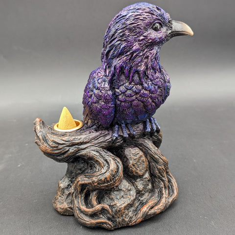 Quoth the Raven Backflow Polyresin Incense Burner