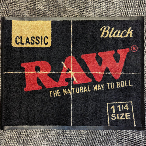 RAW Black Door Mat 1 1/4