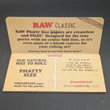 RAW Classic Rolling Papers | Phatty | 32pc