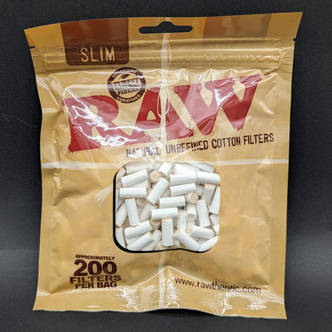 RAW Cotton Filter Plugs Slim - Pack of 200-Avernic Smoke Shop