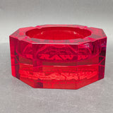 RAW Crystal Ashtray - Red