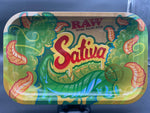 RAW® - Metal Rolling Tray Sativa Design - Small