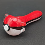 Red/White Ball Hand Pipe 4.75"