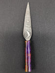 Resin Handle Damascus Steel Dagger Dab Tool 4"