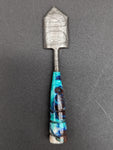 Resin Handle Spade Damascus Steel Dab Tool