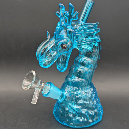 Rising Dragon Glass Water Pipe | 6.75" | 14mm-Avernic Smoke Shop