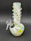 6" Spiral Frit Soft Glass Water Pipe